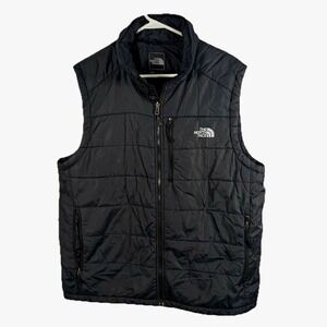 North Face Vest Primaloft Gilet Body Warmer Men XL Quilted Black Hiking Gorpcore